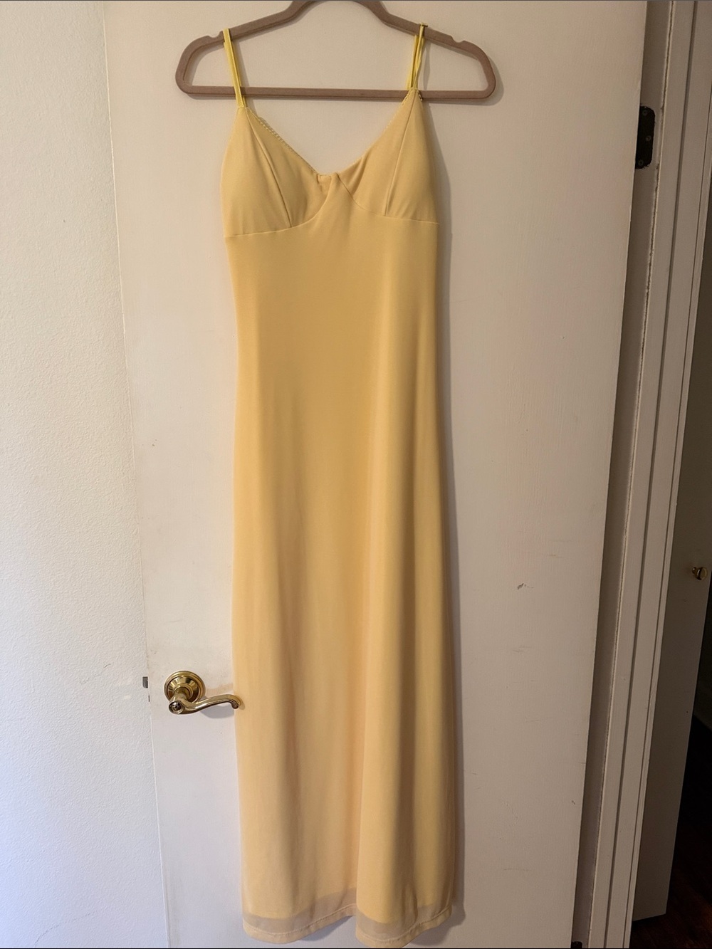 Women's Yellow Slip Dress - Brand Not Visible
